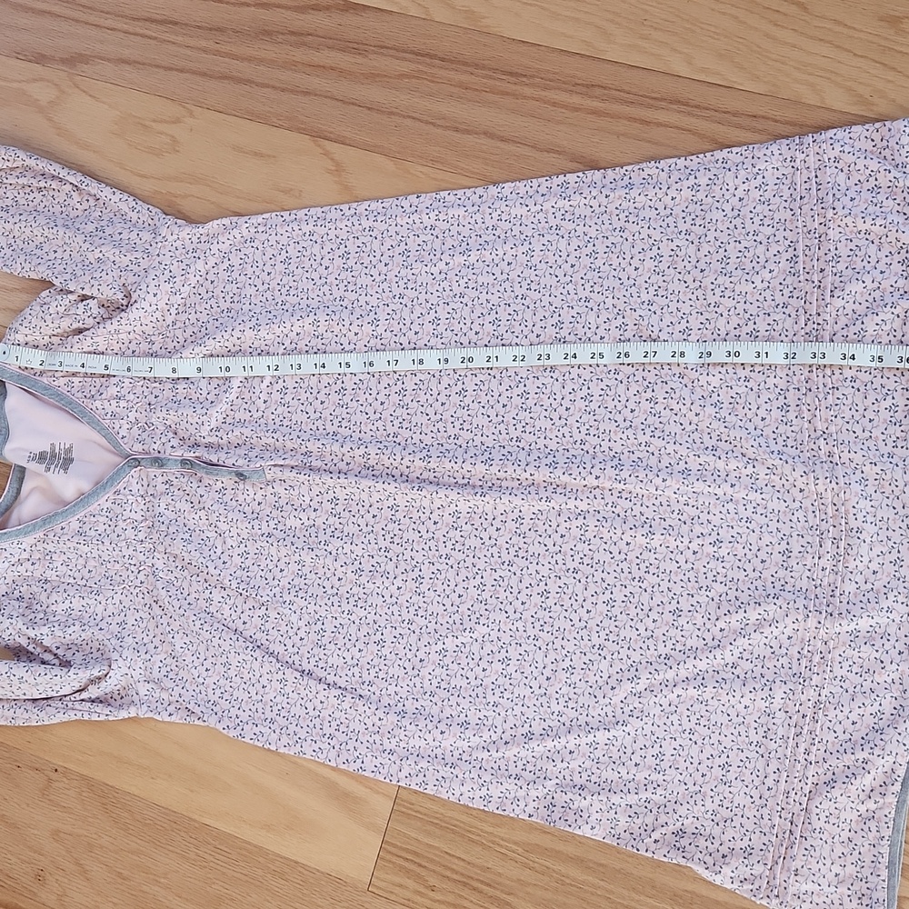 Women's Pink Floral Nightgown long sleeves Large size - Picture 16 of 17